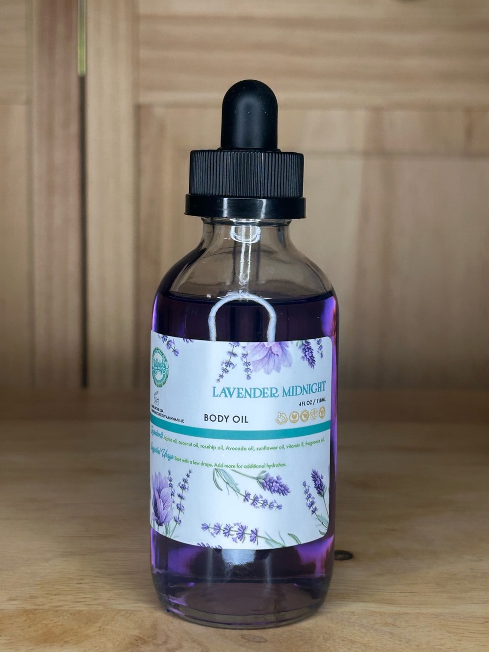 Lavender Midnight Body Oil 4floz by Aminnah (Dillpicky Exclusive)